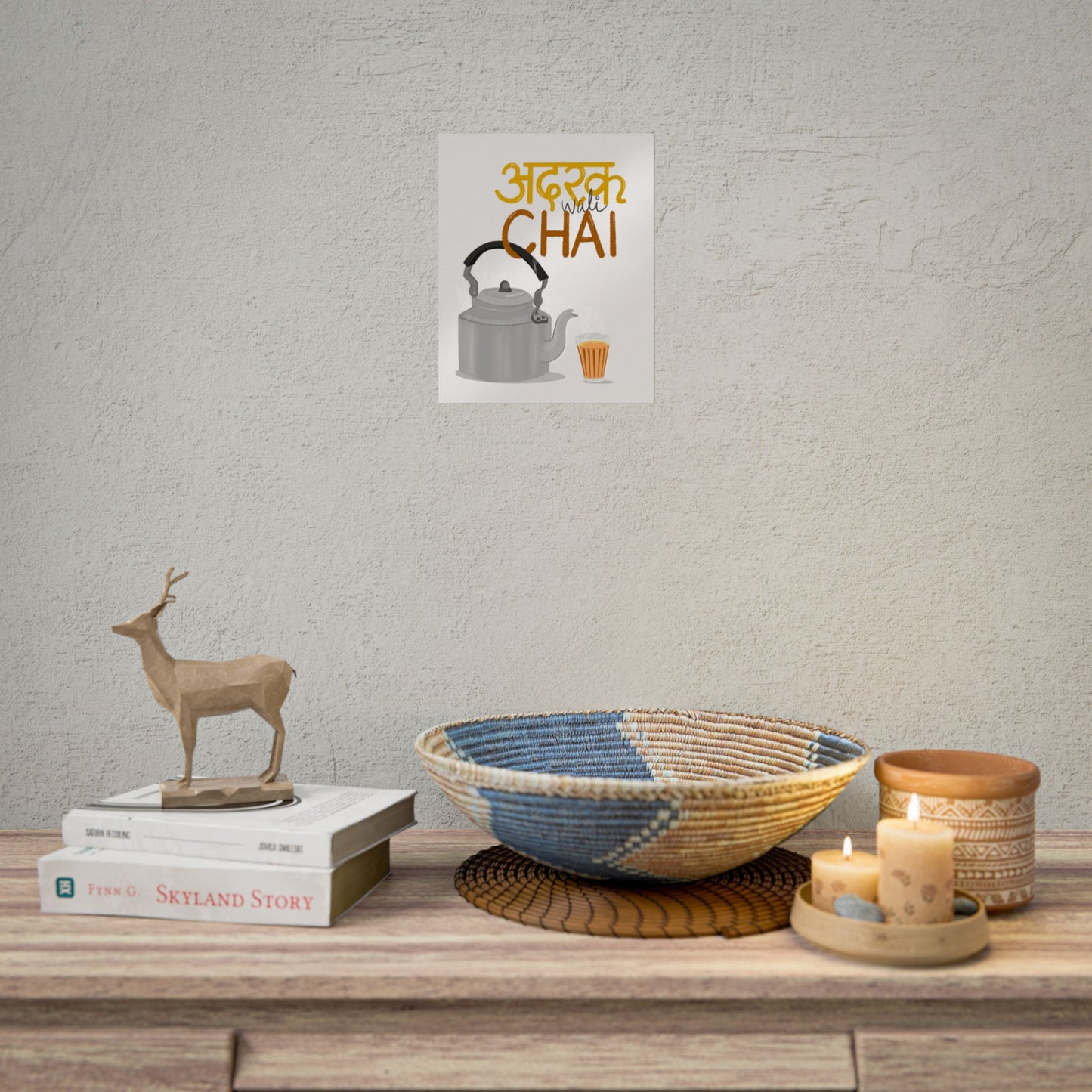 Chai Wali Poster — Rolled Indian Tea Wall Art Print