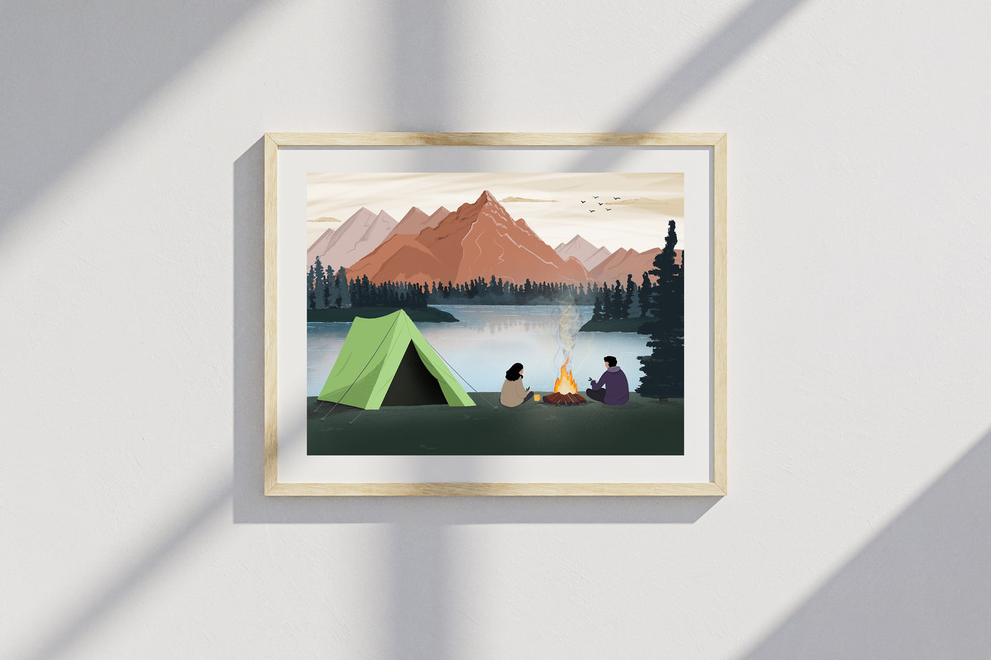 Camping in wilderness